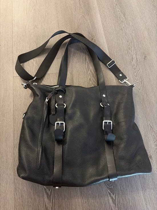 RUDSAK Handbags - Rudsak high quality thick Black Pebbled Leather laptop bag
